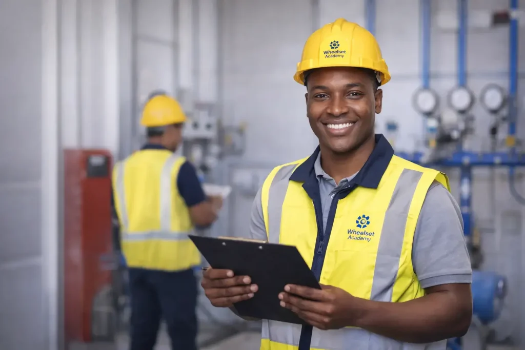 Learners attending an Occupational Health and Safety Officer course at Wheelset Academy