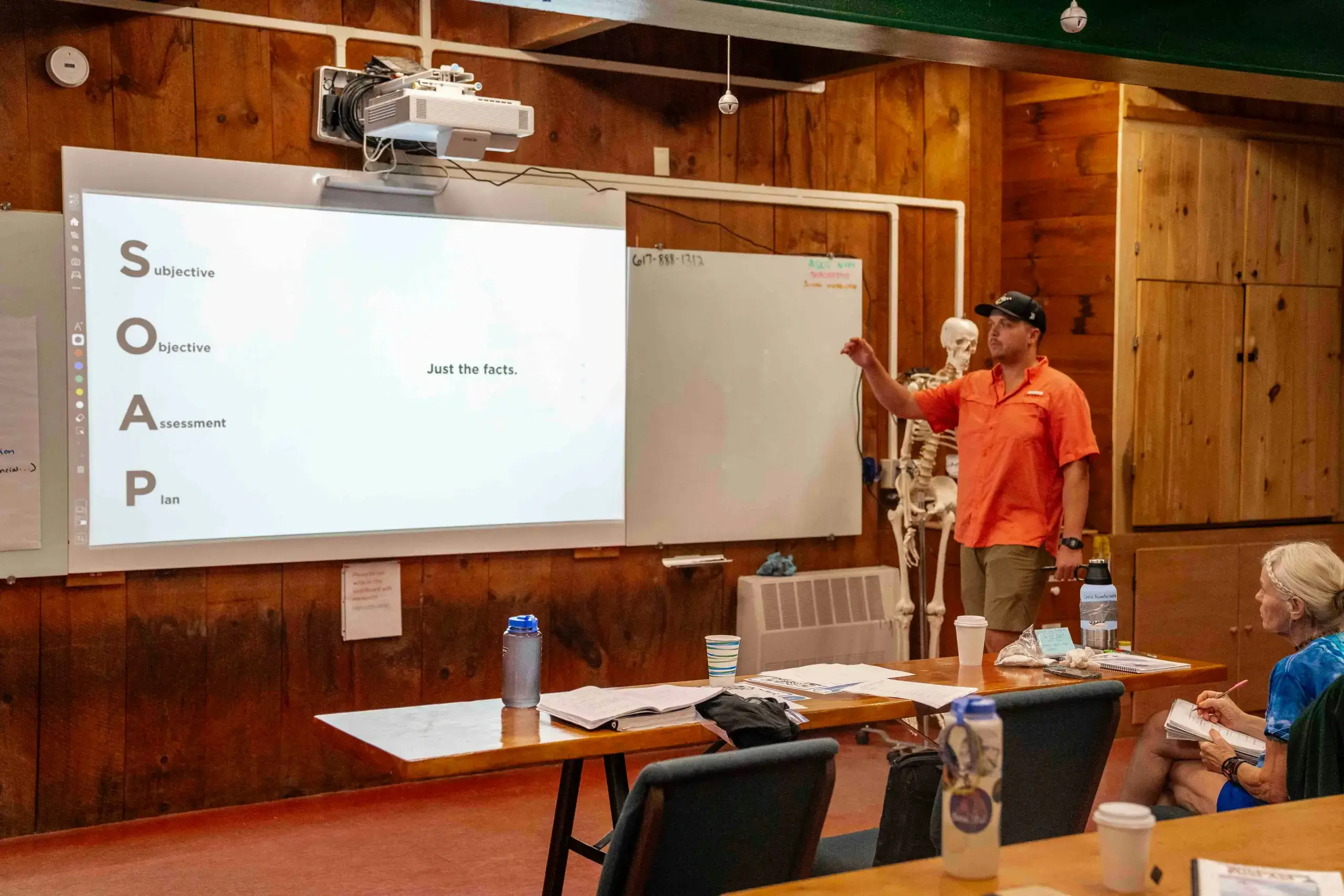 Occupational Trainer course learner delivering a workplace training session at Wheelset Academy
