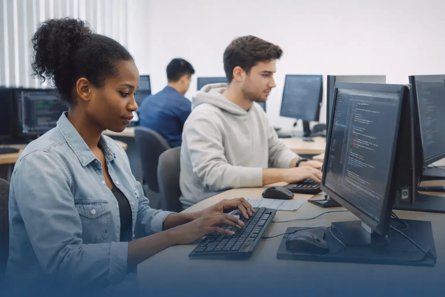 Software Engineer Course computer lab at Wheelset Academy