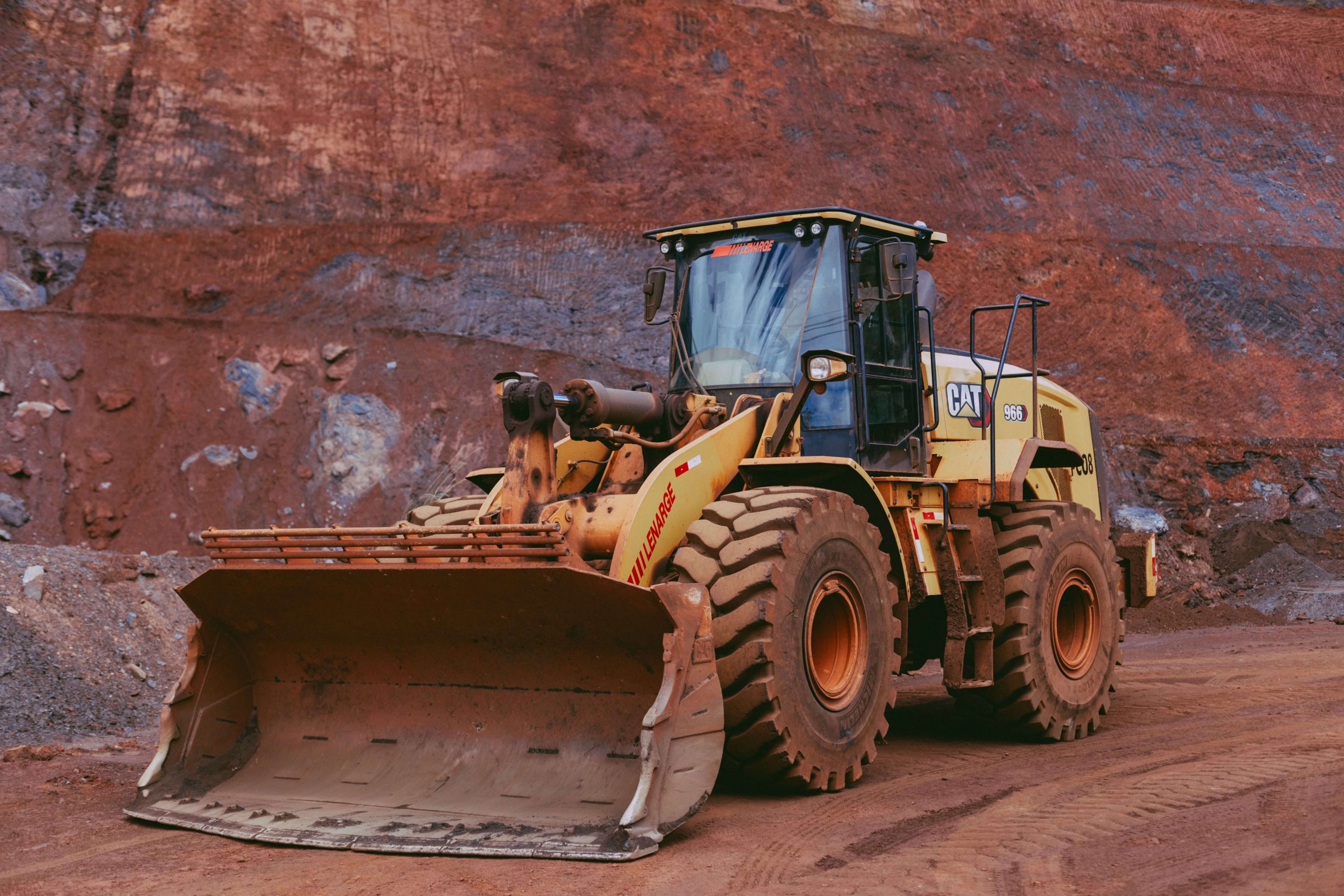 Mining Dozer Operator - Surface Mining Operations Course learner operating a heavy-duty bulldozer in an open-pit mine